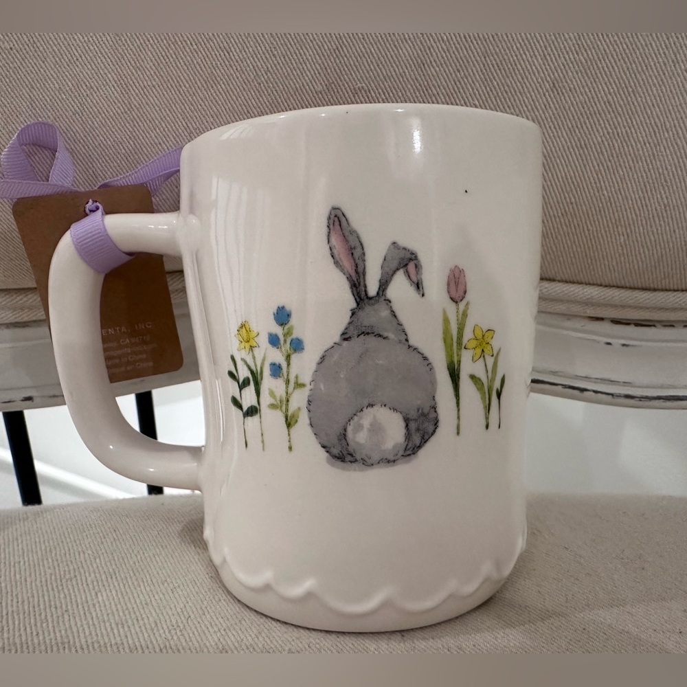 Rae Dunn 'spring has sprung' White Ceramic Mug NWT